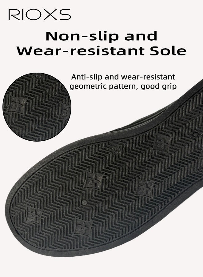 ريوكس حذاء نعل علوي للرجال، أحذية جلدية غير رسمية، حذاء نعل مريح للرجال، حذاء بناطيل مستطيل الأصابع مع إغلاق جانبى، حذاء ركوب للرجال، حذاء خصر خفيف الوزن، أحذية يومية غير قابلة للانزلاق للرجال، أحذية أزياء للاجتماعات في المكتب والاحتفالات العائلية والعطلات، حذاء رياضي للرجال مريح يُستخدم مع الجينز وجاكيت واللباس الداخلي، أحذية قدم سوداء - Image 3